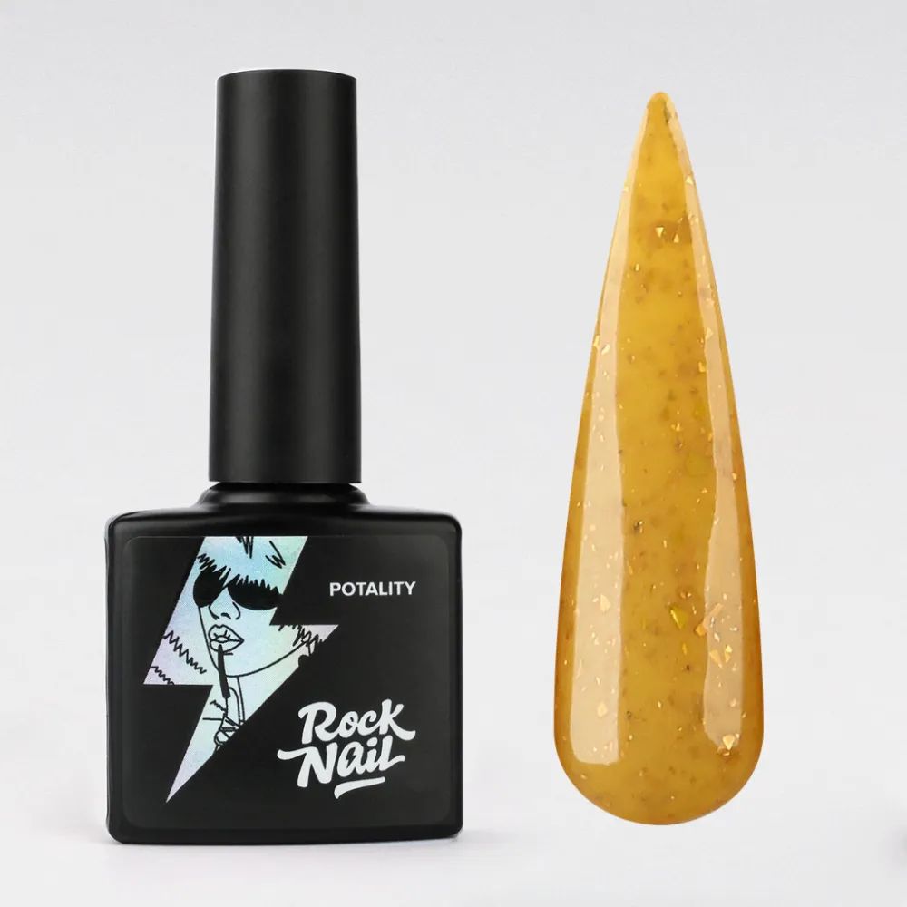 Гель-лак Potality, TM RockNail (354 Stay Bold Stay Gold)