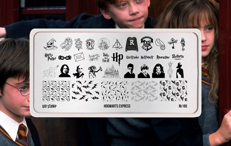 Пластина для стемпинга, TM Go! Stamp (195 Hogwarts Express)