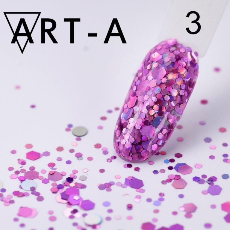 Глиттер для ногтей Flash, TM Art-A (3)
