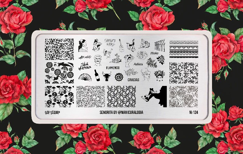 Пластина для стемпинга, TM Go! Stamp (124 Senorita by)
