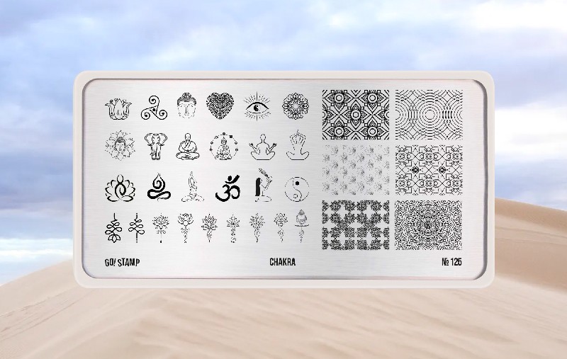 Пластина для стемпинга, TM Go! Stamp (125 Chakra)