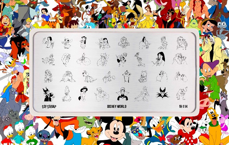 Пластина для стемпинга, TM Go! Stamp (114 Disney World)