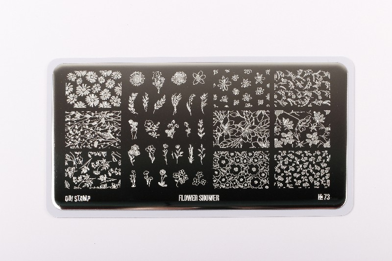 Пластина для стемпинга, TM Go! Stamp (73 Flower Shower)