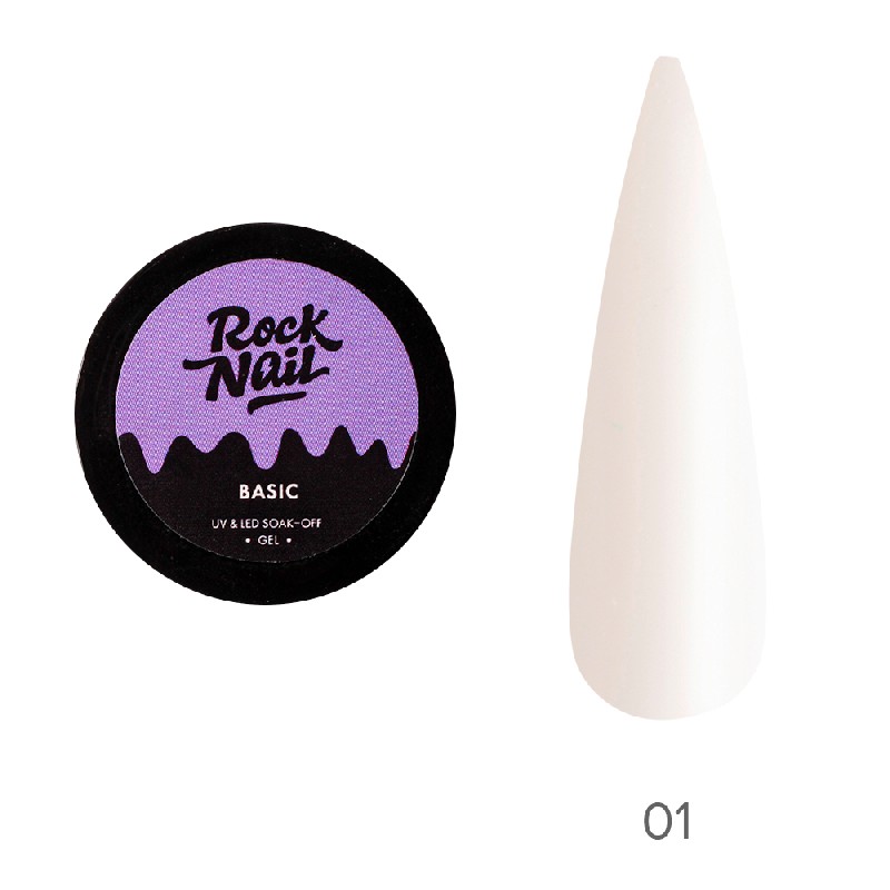 Гель-краска, TM RockNail (01 Super White 3г)