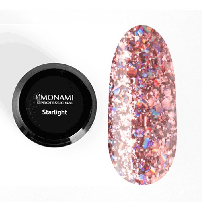 Гель-лак STARLIGHT 5гр, TM Monami (Pink Gold)