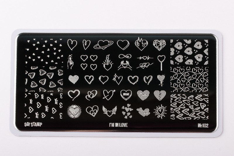 Пластина для стемпинга, TM Go! Stamp (102 I'm in Love)